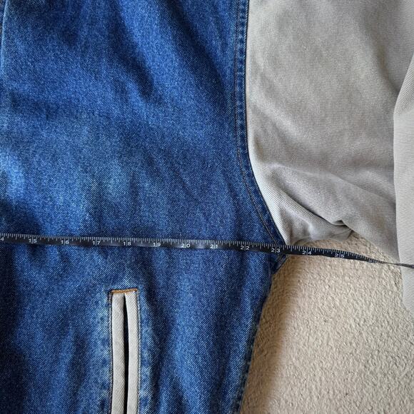 Vintage Late 90s Denim Bomber Jacket - Men's M - Picture 5 of 7